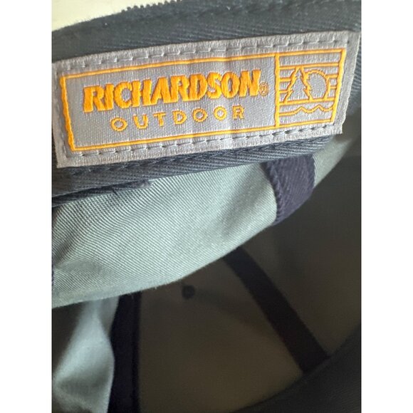 Outdoor Navy Corduroy Snapback Hat Winnies Green Pennant Logo Adjustable - Picture 5 of 5